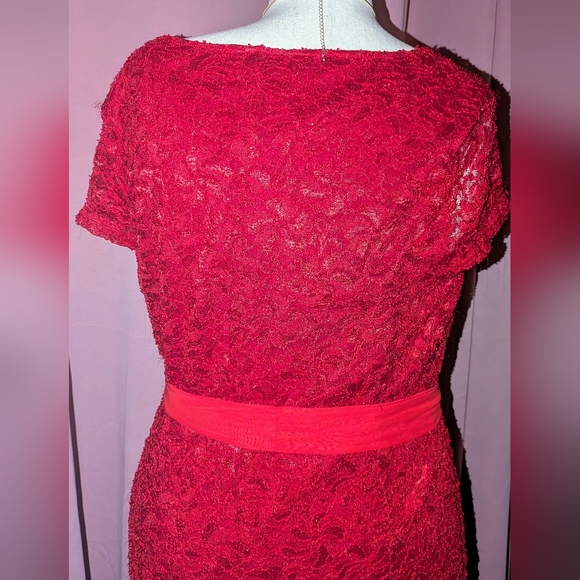 Chic Red Lace Dress 3x - Picture 6 of 12